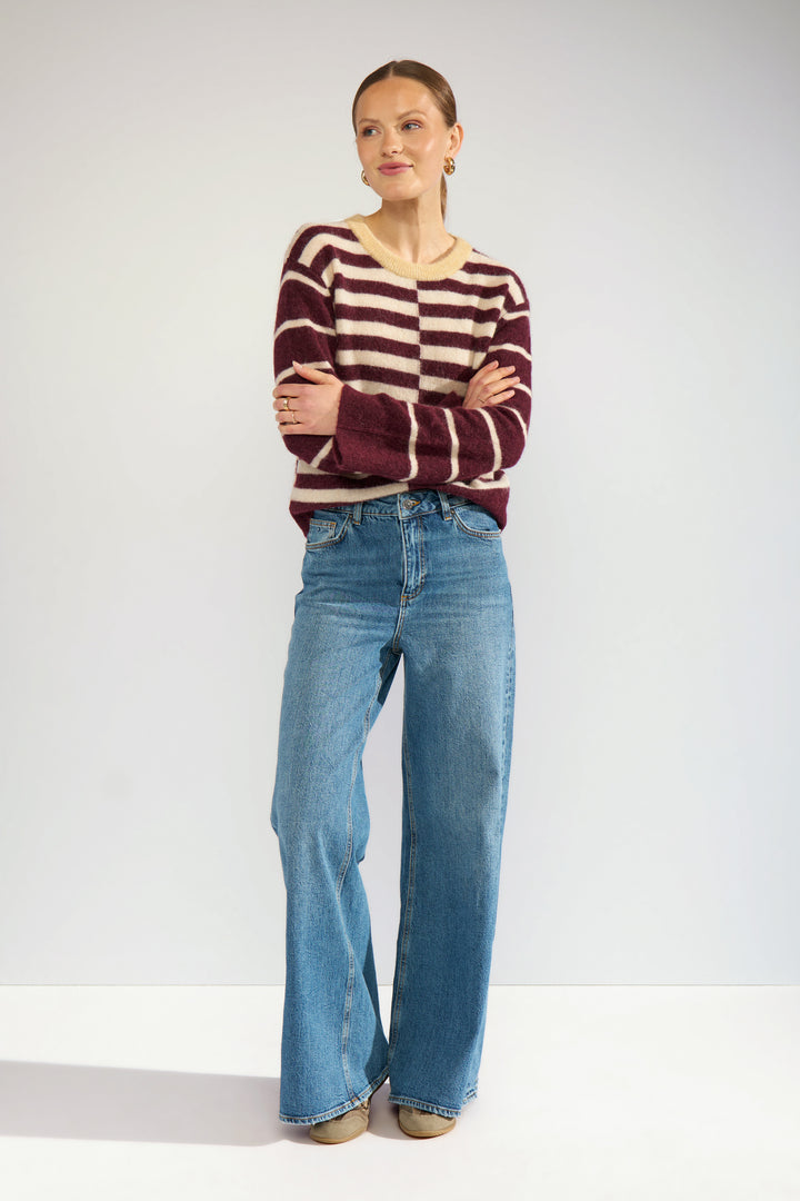 Nuriette Block Stripe Pullover