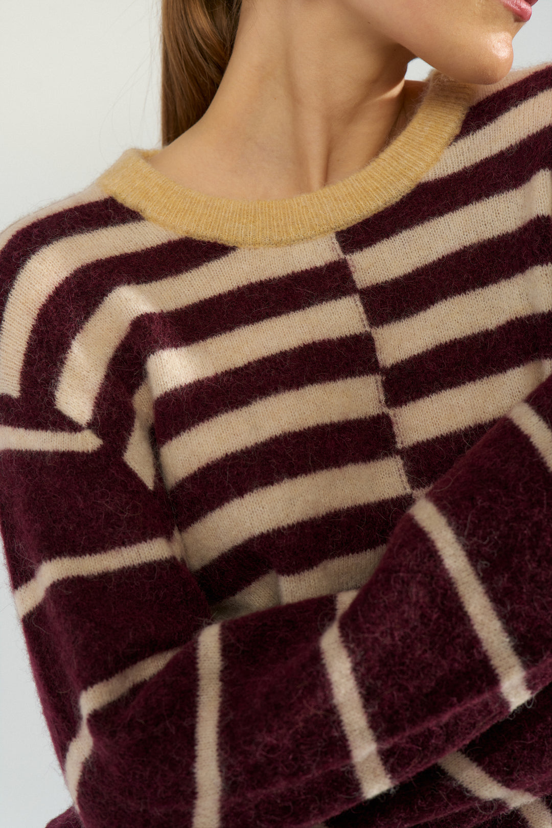 Nuriette Block Stripe Pullover