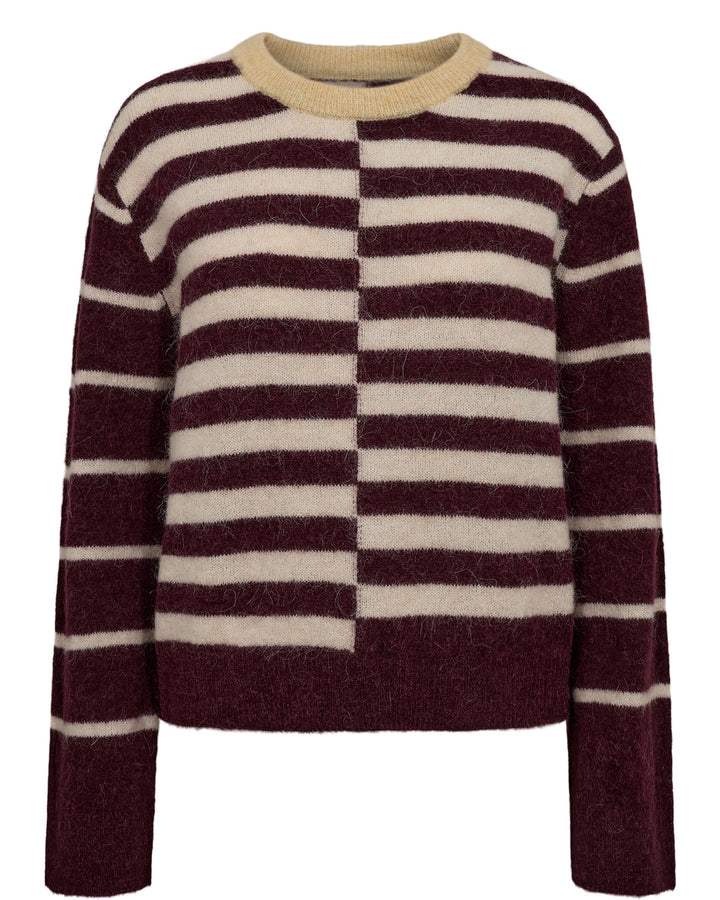 Nuriette Block Stripe Pullover