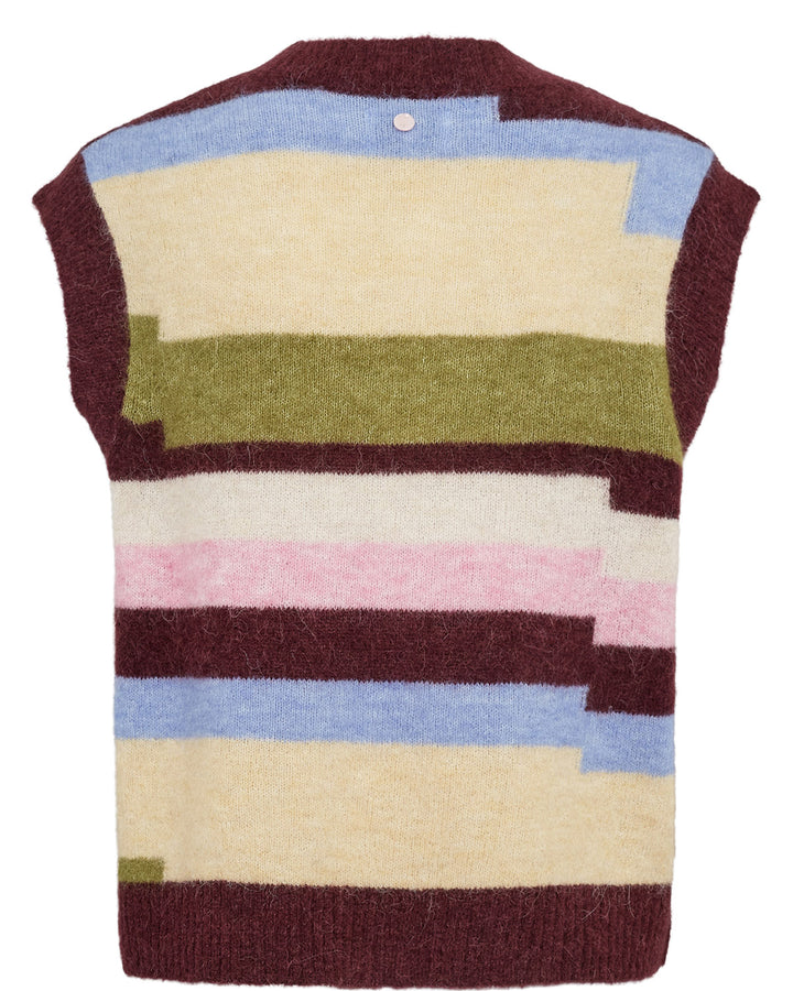 Nuriette Pixel Stripe Vest