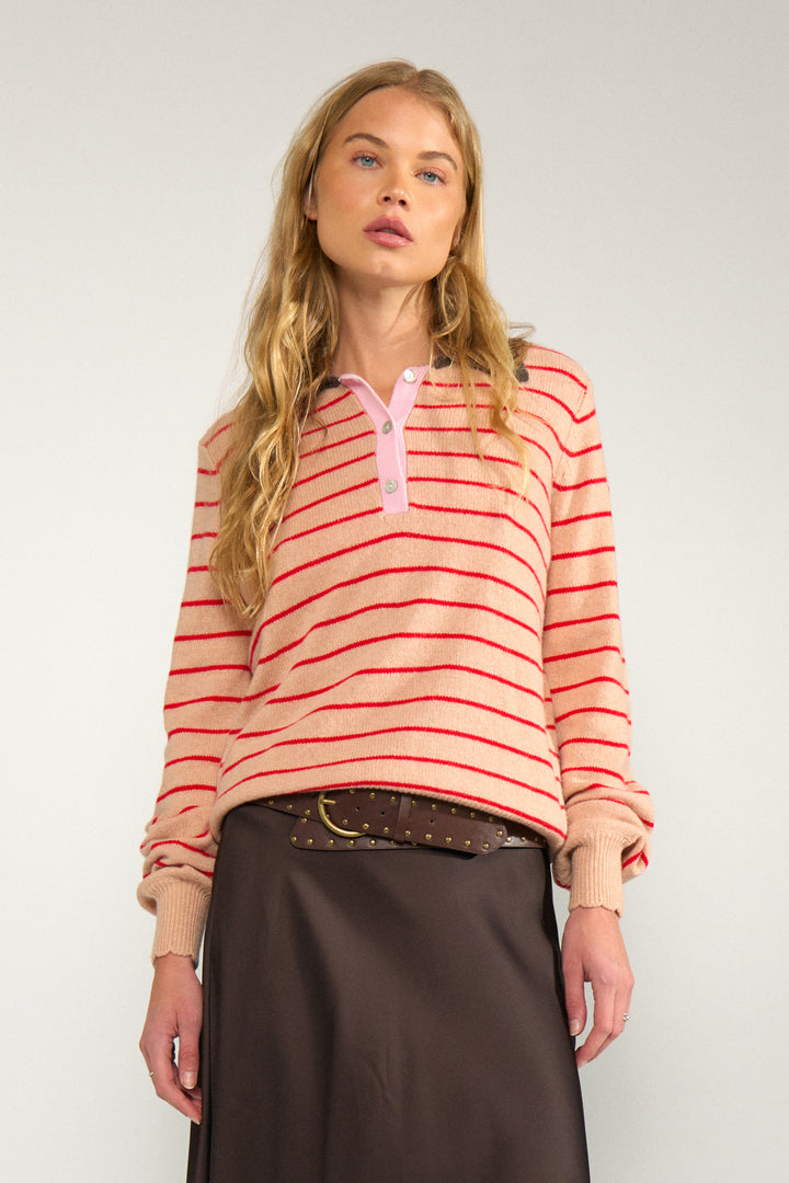 Nulucinda Stipe Pullover