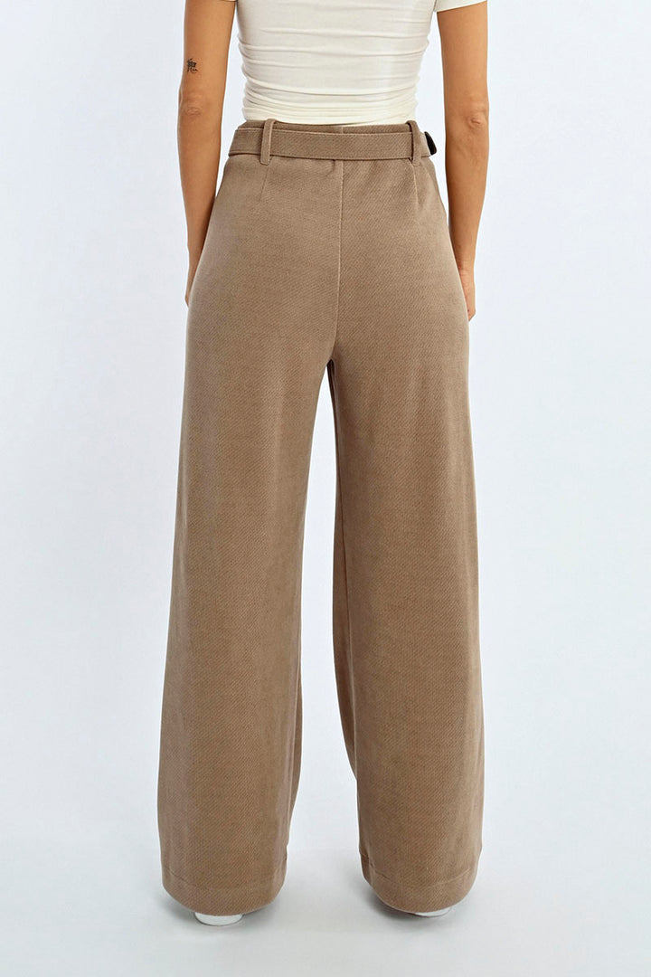 Taupe Knit Trousers