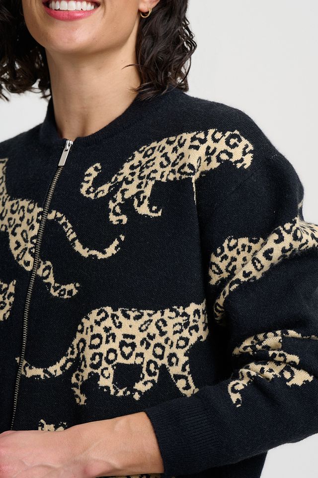 Solana Knitted Bomber Jacket
