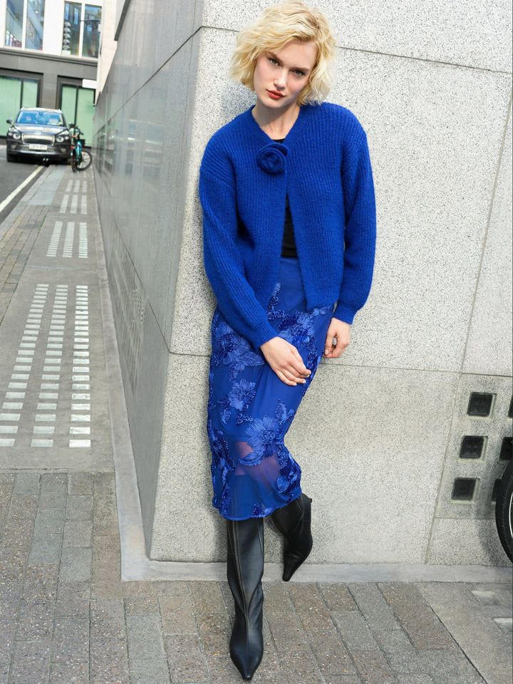 Kenly Rosette Cardigan