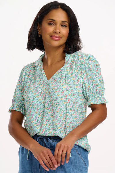 Virginia Shirred Top