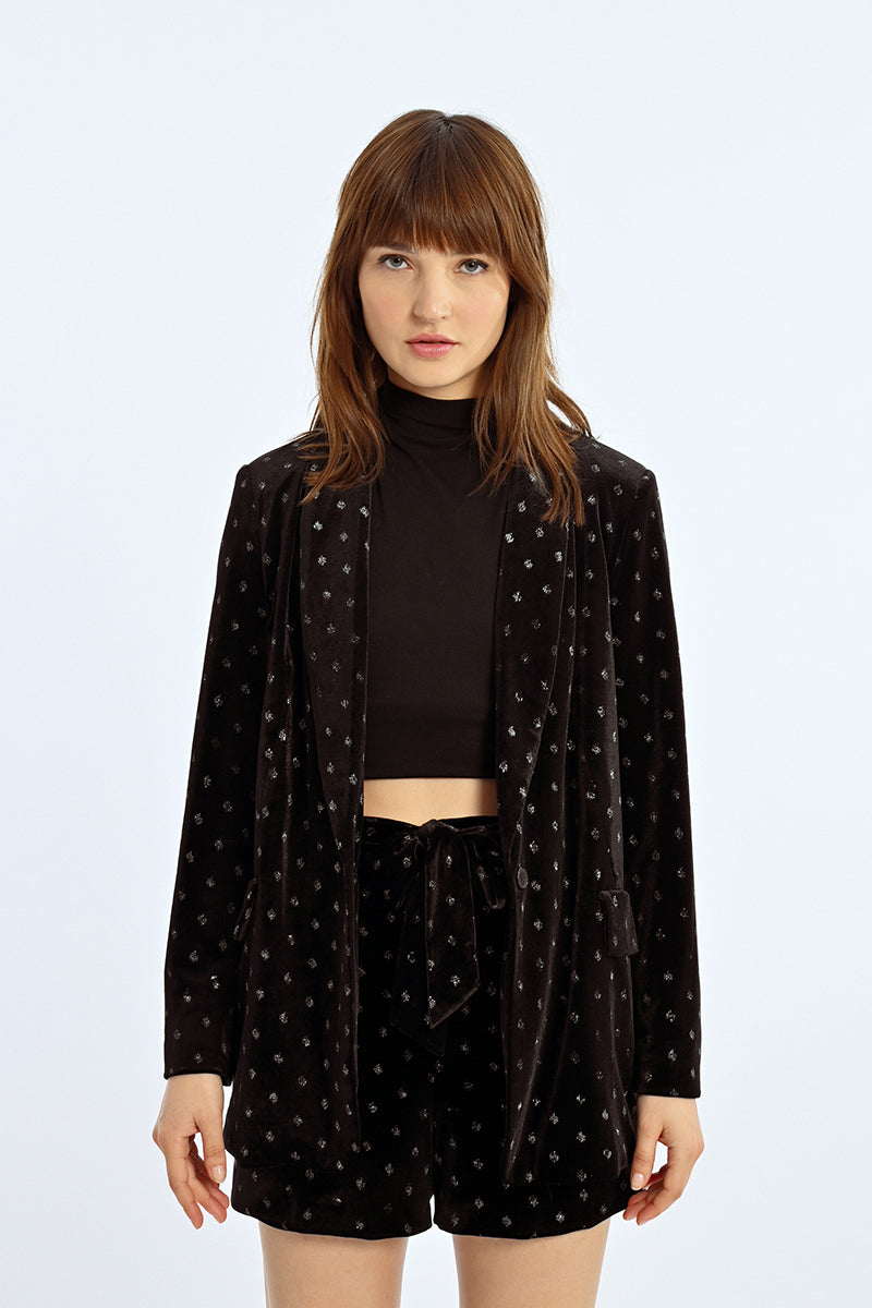 Black Velvet Sparkle Jacket