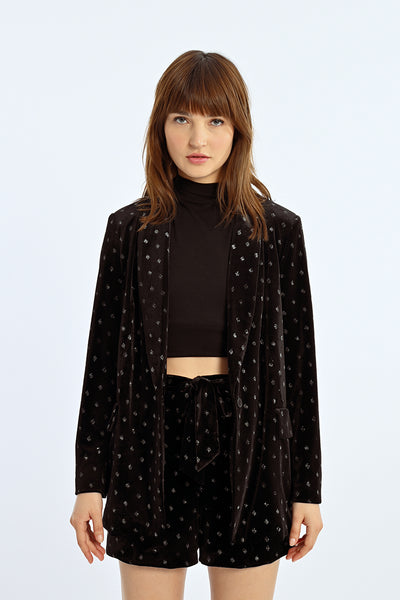 Black Velvet Sparkle Jacket