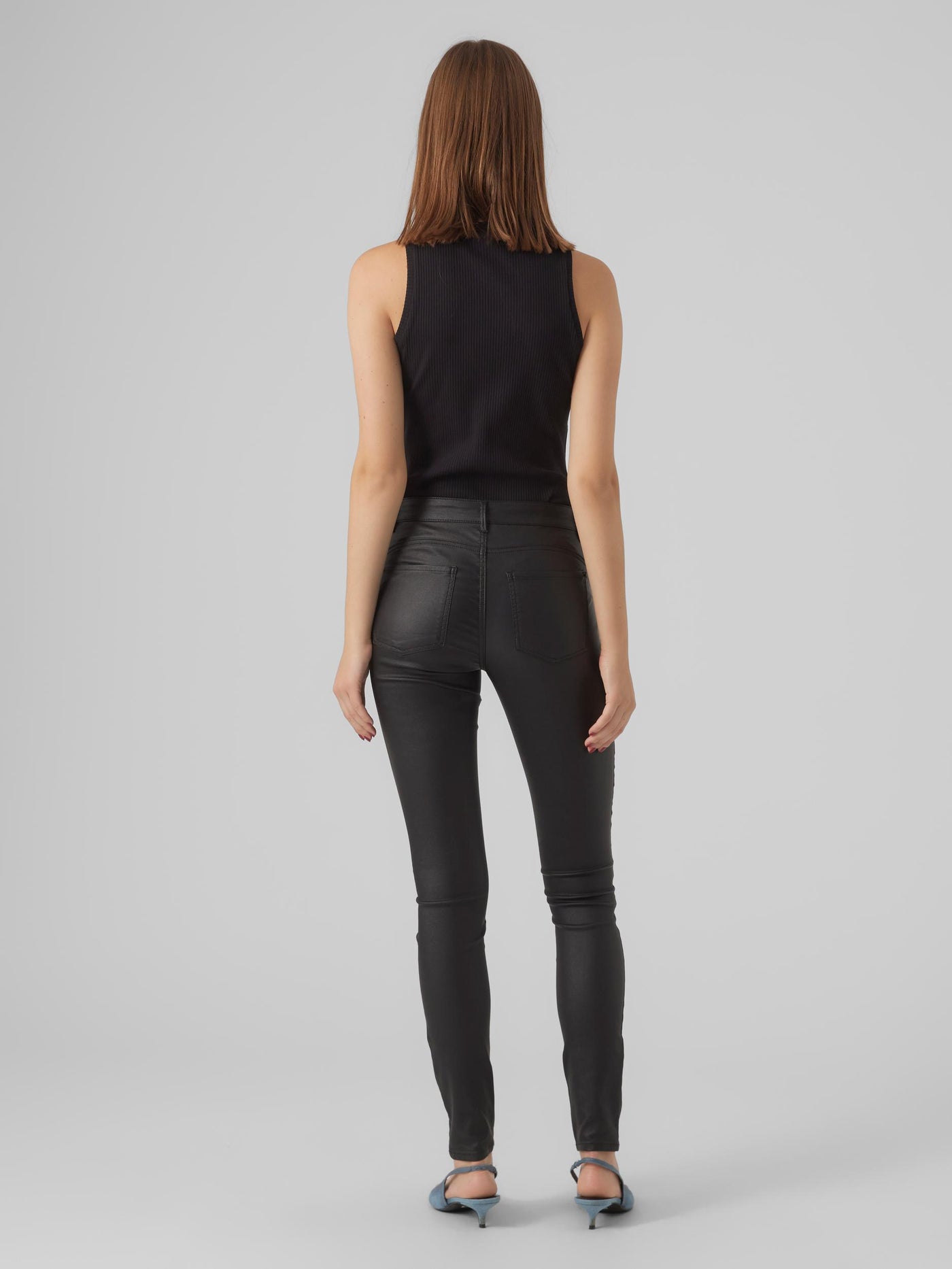 Alia Skinny Coated Pants