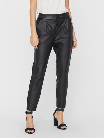 Eva Loose Leather Trousers