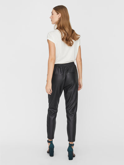 Eva Loose Leather Trousers