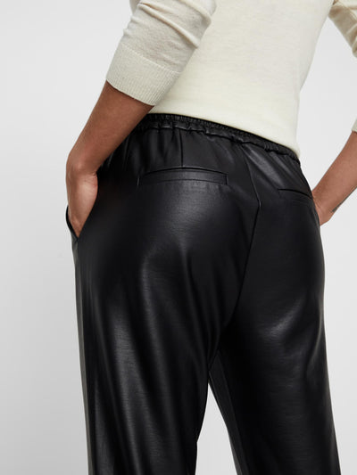 Eva Loose Leather Trousers