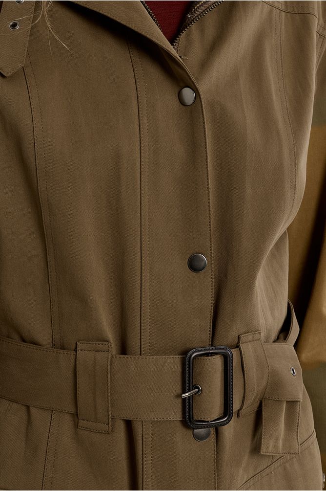 Belted Cotton Parka
