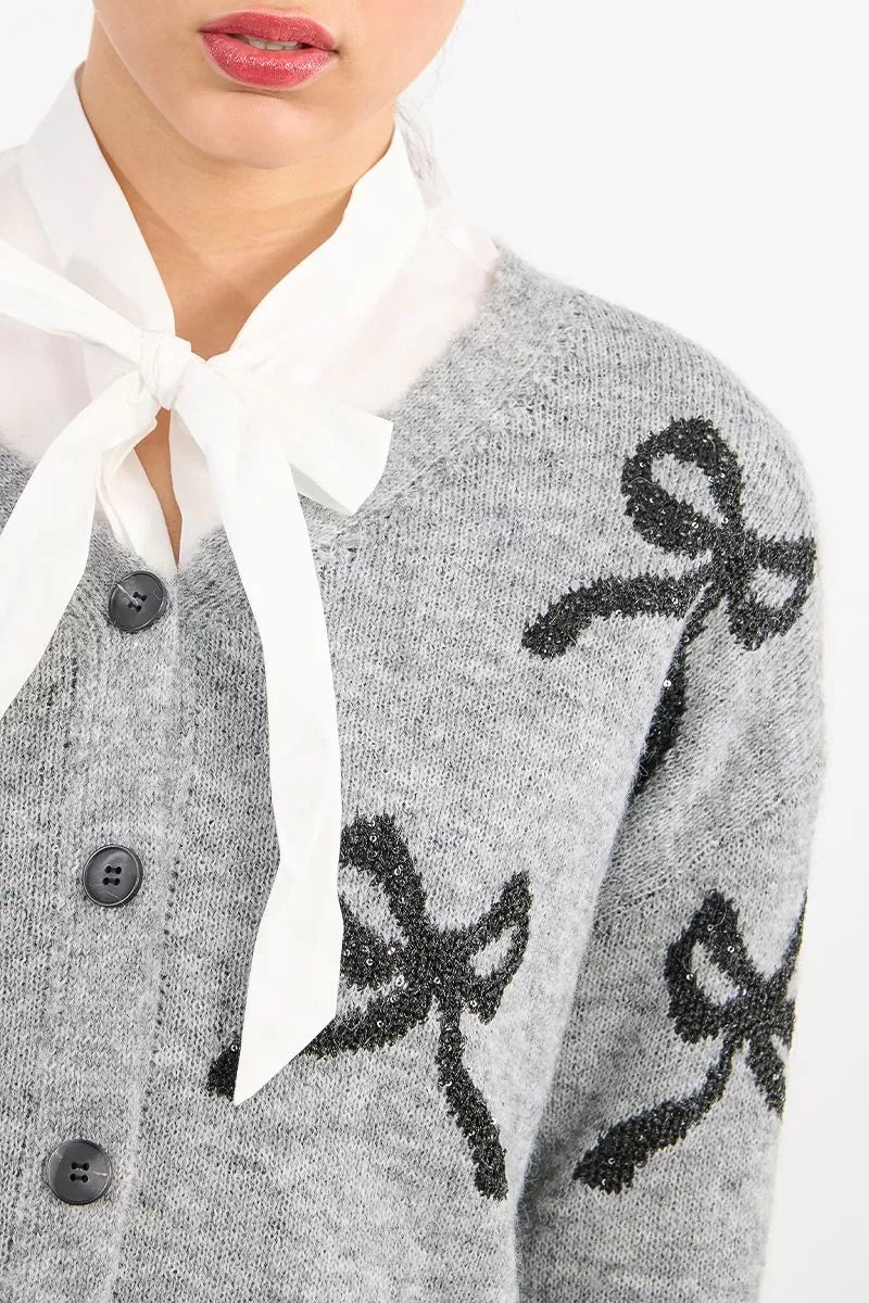 Bow Cardigan