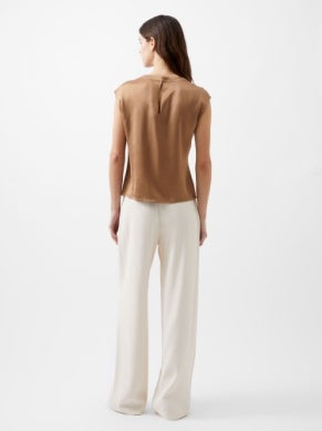 Ennis Satin Neck Detail Top