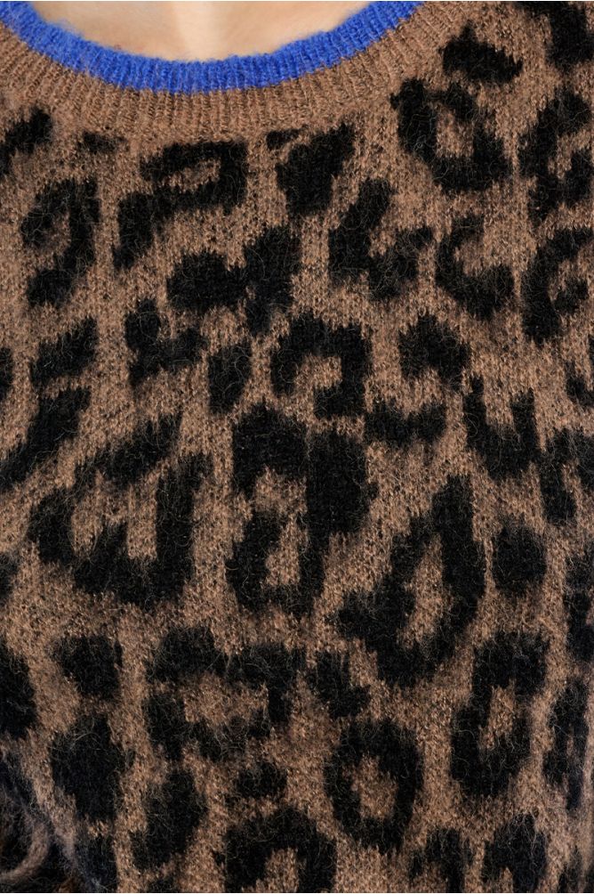 Leopard Knit Sweater