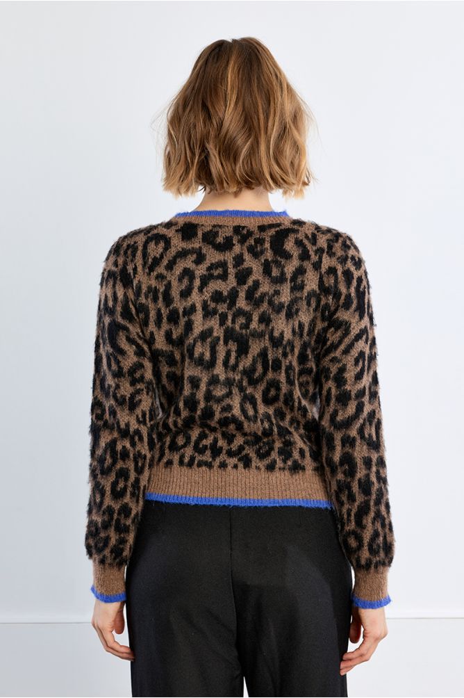 Leopard Knit Sweater