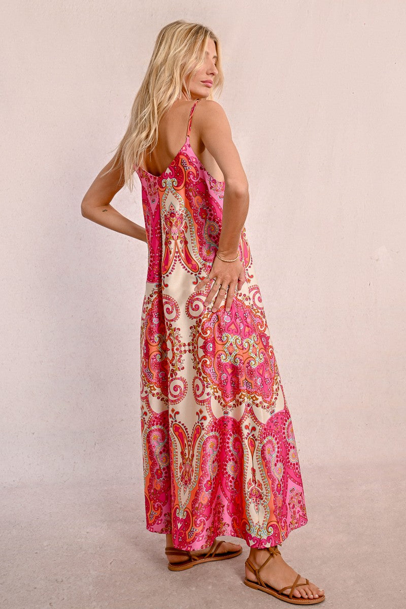 Paisley Slip Dress