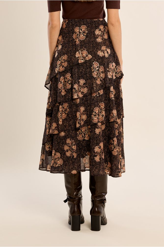 Ruffle Long Skirt