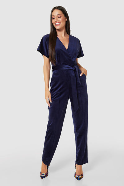 Velvet Kimono Jumpsuit