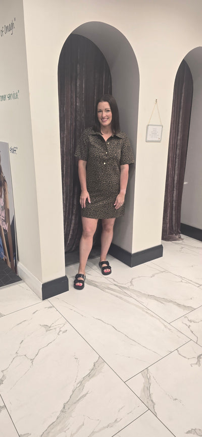 Olivia Leopard Dress
