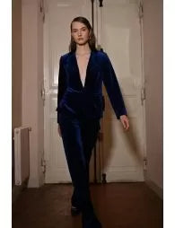 Blue Velvet Trouser