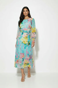 Sunny Blue Midi Dress