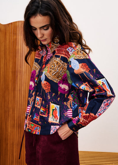 Sartre Printed Blouse