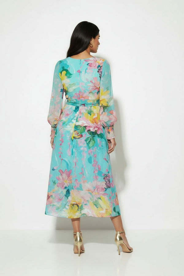 Sunny Blue Midi Dress