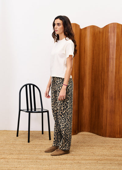 Leopard Bobtail Jean