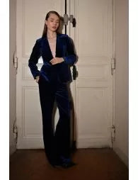 Blue Velvet Trouser