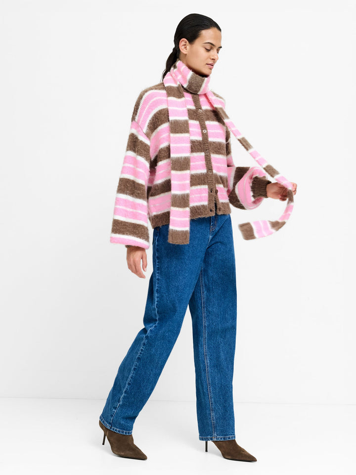 Knit Cardigan and Matching Scarf