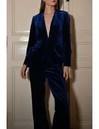 Blue Velvet Trouser