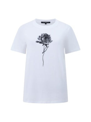 Rose Logo Peached T Shirt