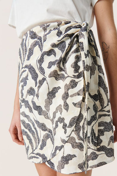 Shirley Printed Wrap Skirt