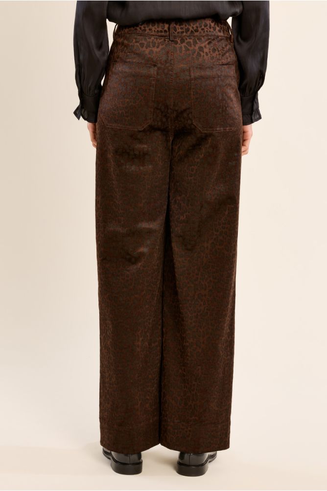 Satin Animal Printed Trousers