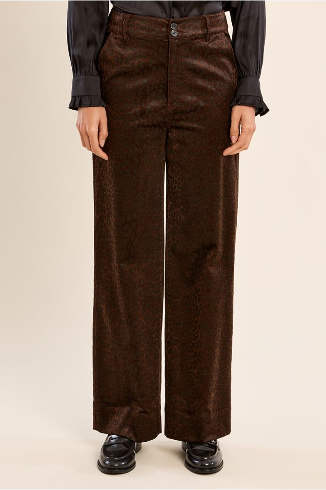 Satin Animal Printed Trousers