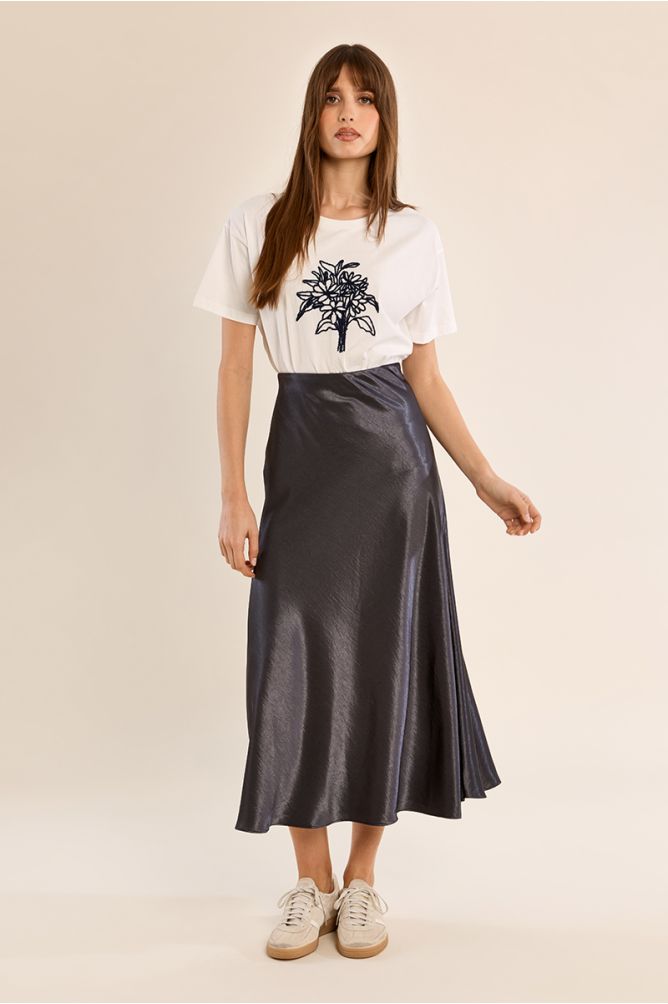 Satin High Waisted Skirt