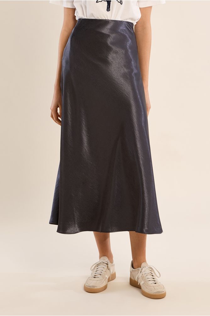 Satin High Waisted Skirt