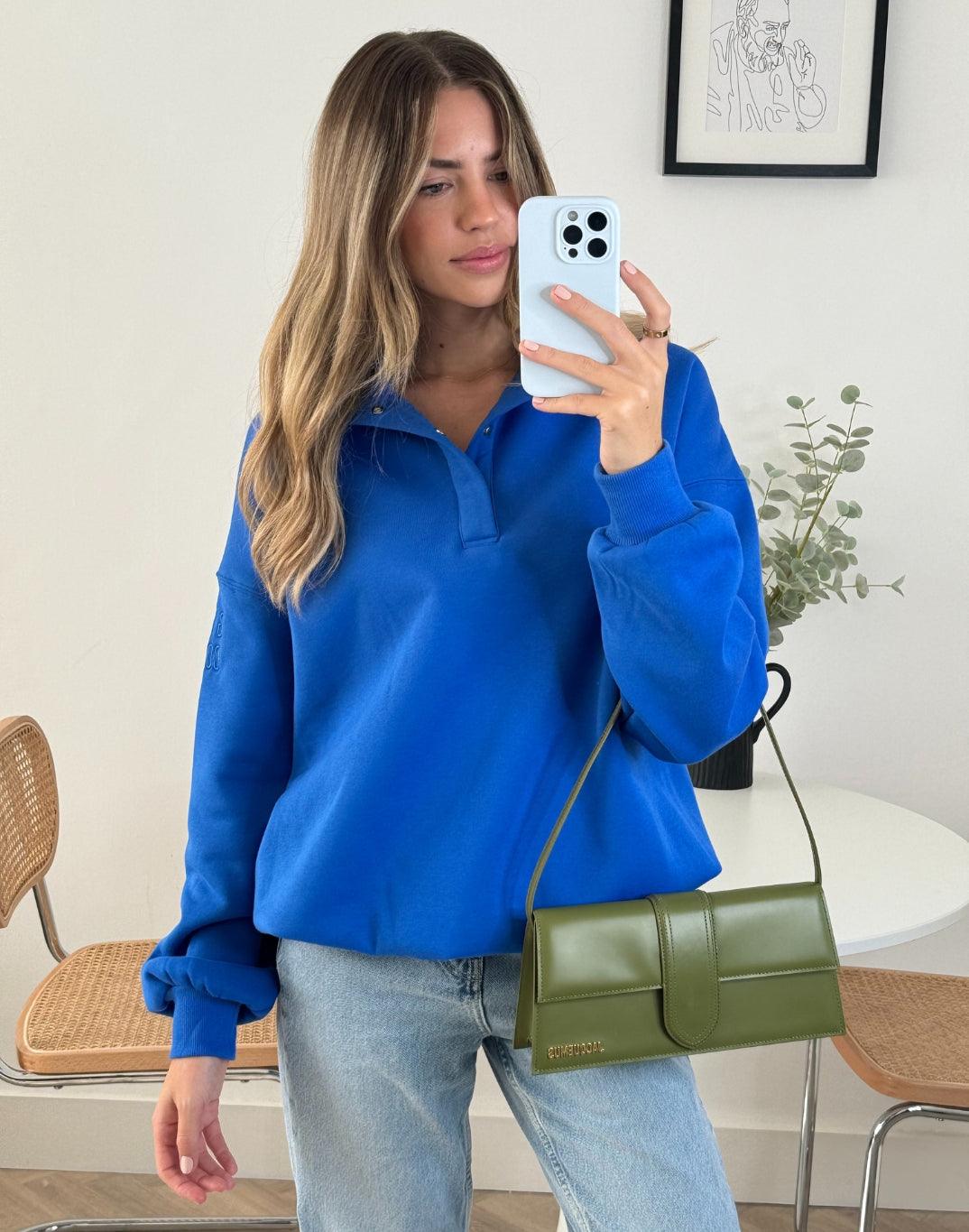 Snap Collar Sierra Sweatshirt