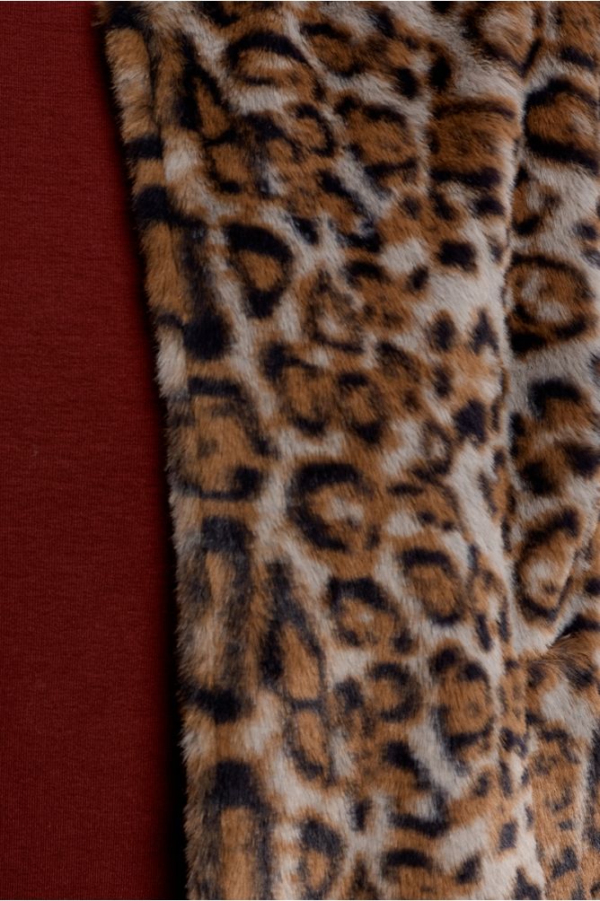 Sleeveless Faux Fur Jacket