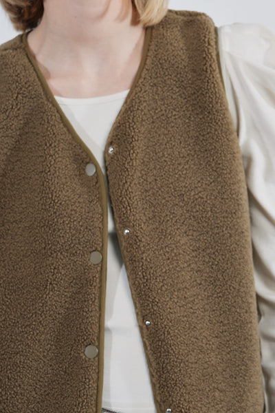 Sleeveless Woven Jacket