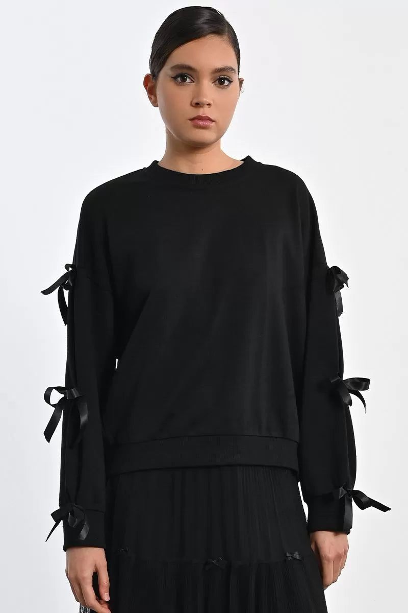 Bow Sleeve Sweater
