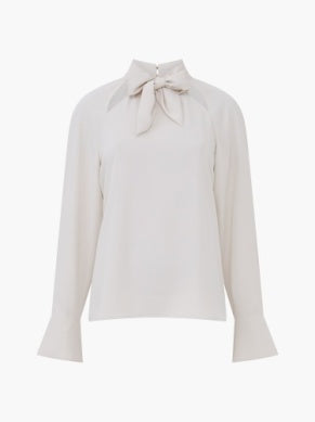 Carmen Crepe Tie Blouse