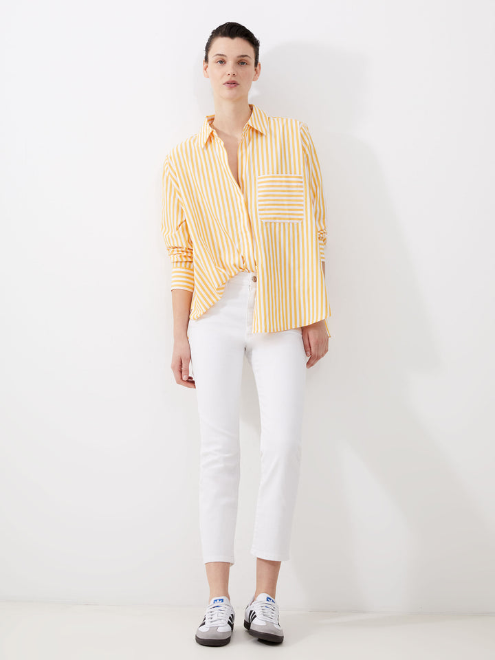 Stretch Ankle Jean White