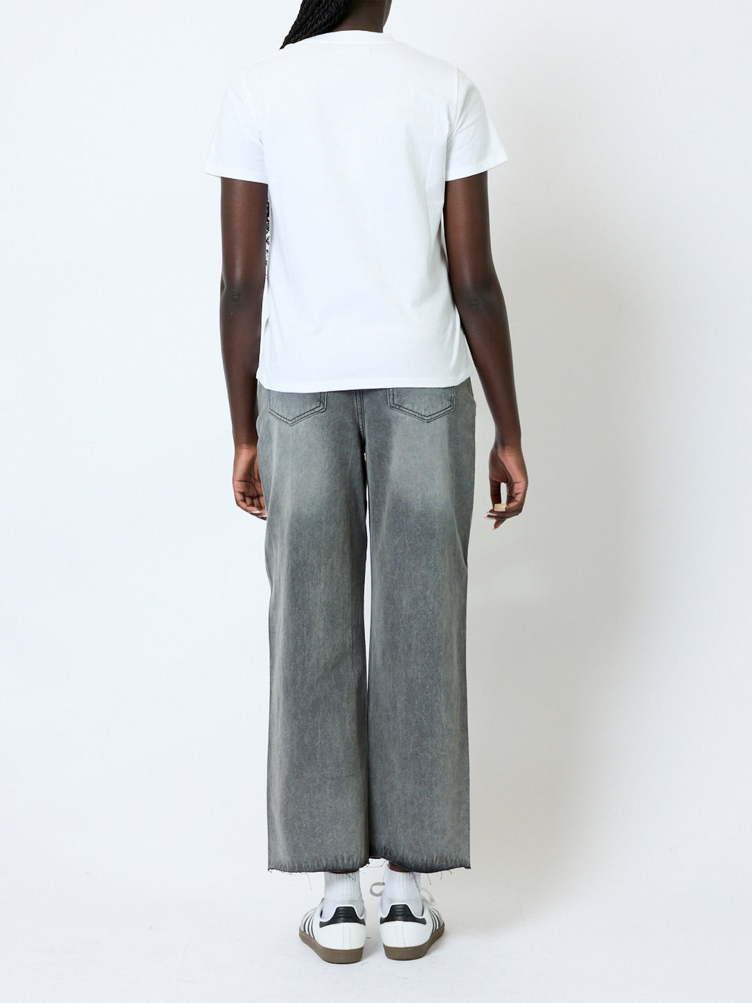 Mesh Bow Cotton T-Shirt