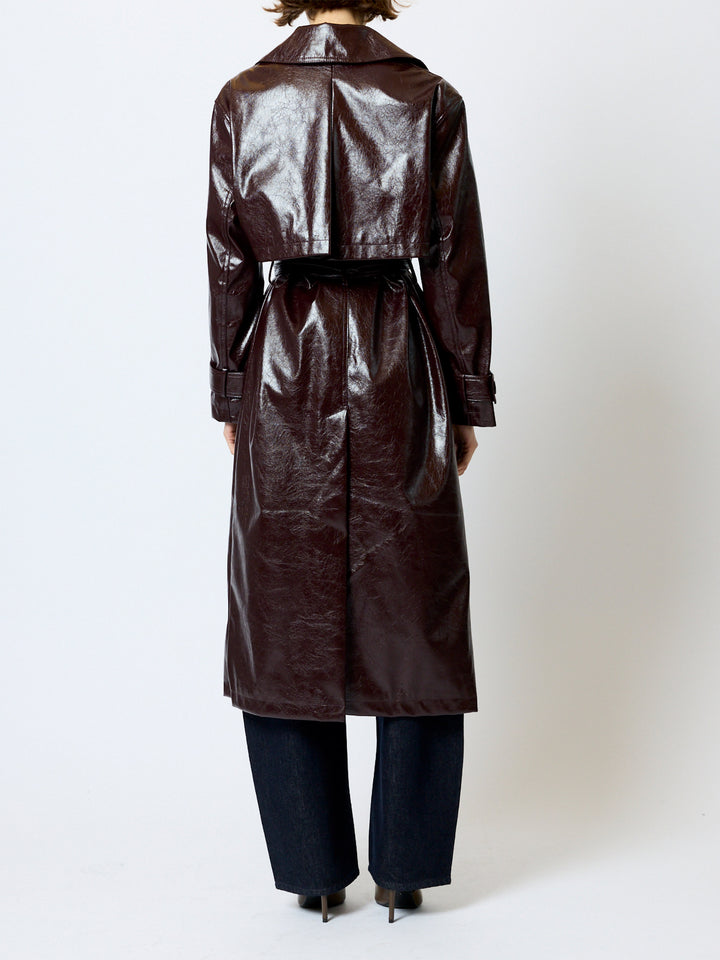Athene Crinkle PU Trench