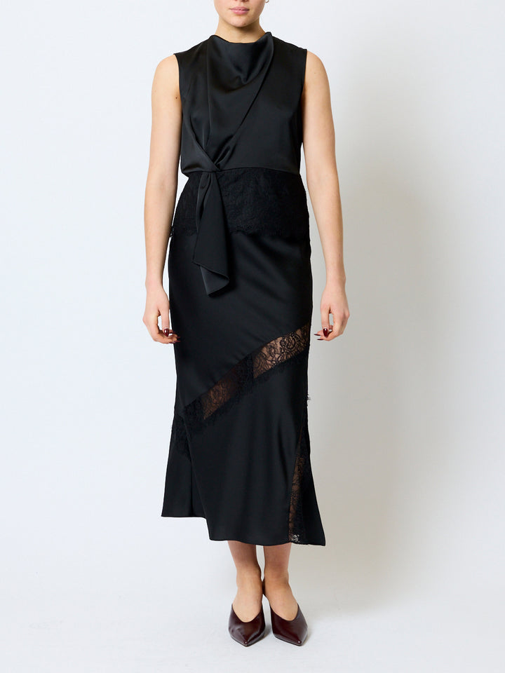 Dahlia Draped Lace Hem Top