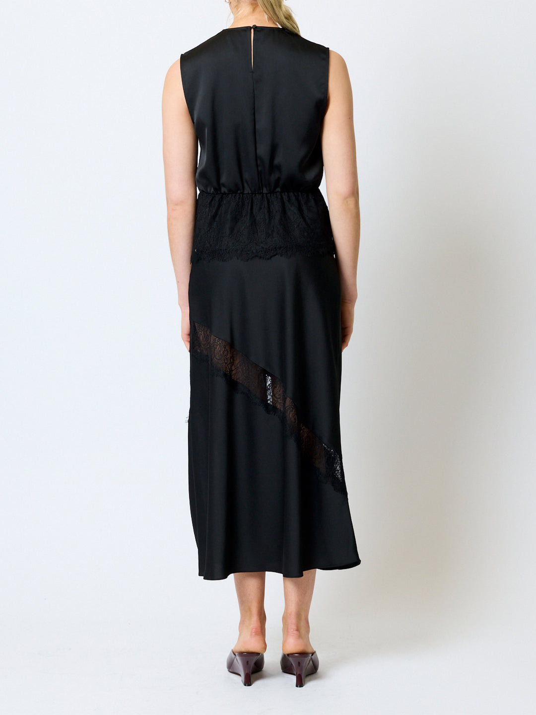 Dahlia Draped Lace Hem Top